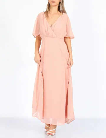 Rochie lunga Vila, roz
