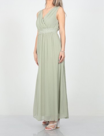 Rochie lunga Vila, verde