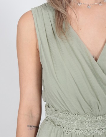 Rochie lunga Vila, verde