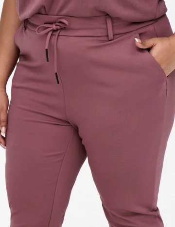 Pantaloni Only Carmakoma, roz