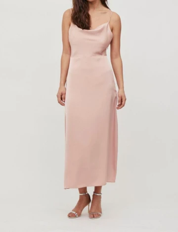 Rochie lunga Vila, roz