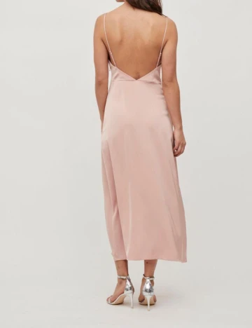 Rochie lunga Vila, roz