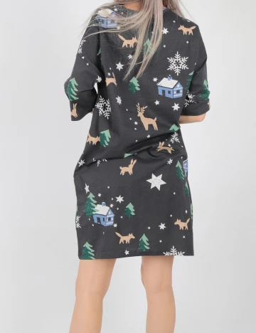 Rochie de noapte Reserved, gri inchis Gri