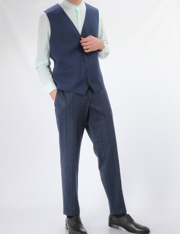 Pantaloni s.Oliver, bleumarin inchis, 54