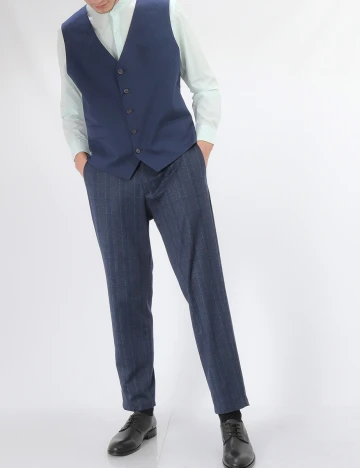 Pantaloni s.Oliver, bleumarin inchis, 54 Albastru