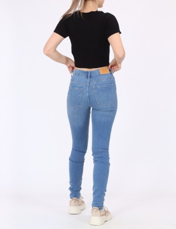 Blugi Jacqueline de Yong, albastru