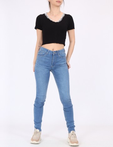 Blugi Jacqueline de Yong, albastru