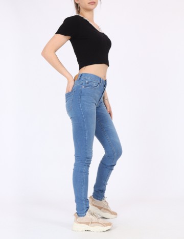 Blugi Jacqueline de Yong, albastru
