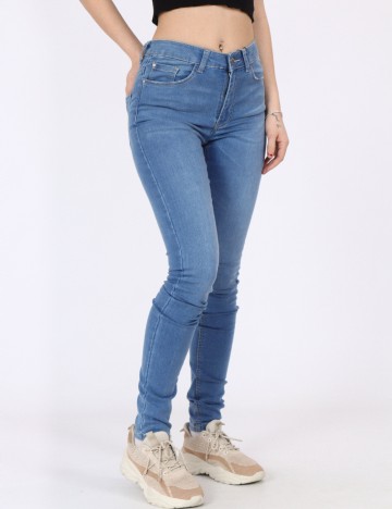 Blugi Jacqueline de Yong, albastru