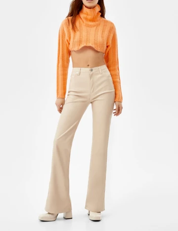 Top Bershka, portocaliu