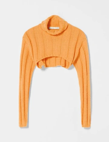 Top Bershka, portocaliu