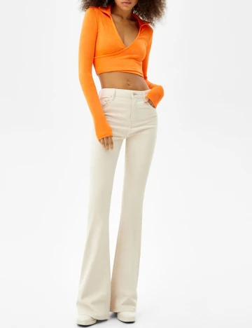Top Bershka, portocaliu