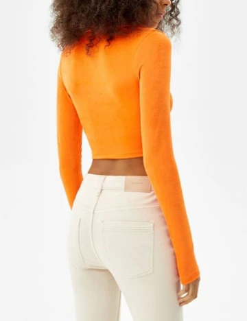 Top Bershka, portocaliu