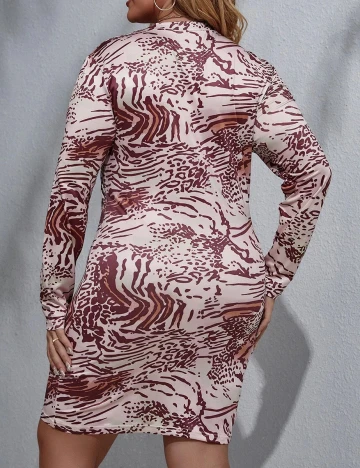 Rochie scurta SHEIN CURVE, roz