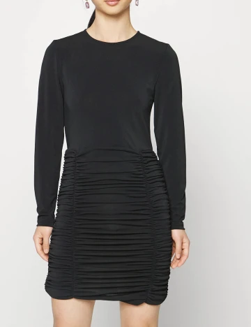 Rochie scurta Pieces, negru