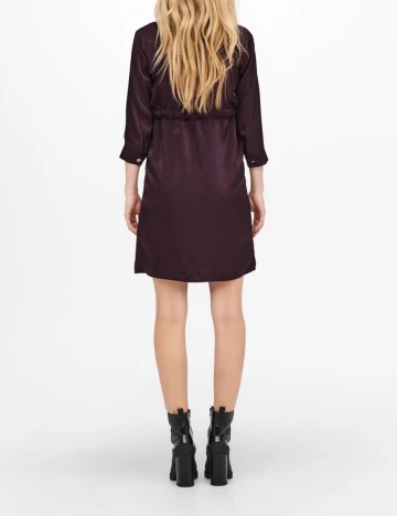 Rochie scurta Only Maternity, visiniu