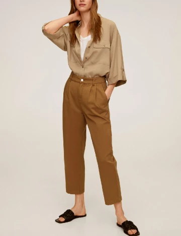 Pantaloni Mango, maro