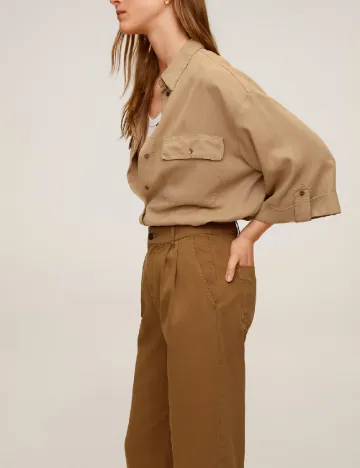 Pantaloni Mango, maro