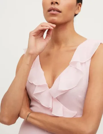 Rochie lunga Vila, roz