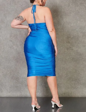 Rochie medie SHEIN CURVE, albastru
