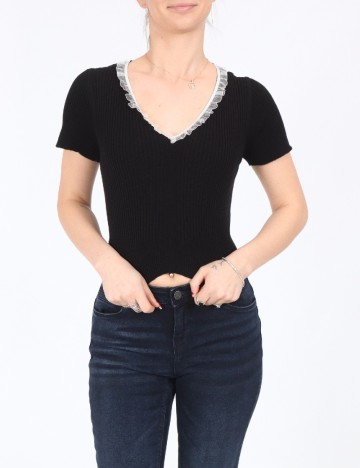Top SHEIN, negru
