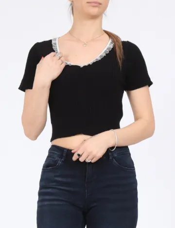 Top SHEIN, negru