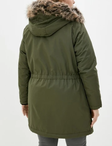 Geaca Only Carmakoma, verde Verde