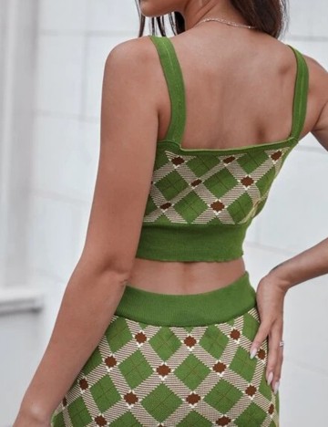 Top SHEIN, verde