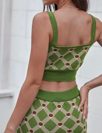 Top SHEIN, verde