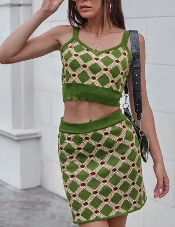 Top SHEIN, verde