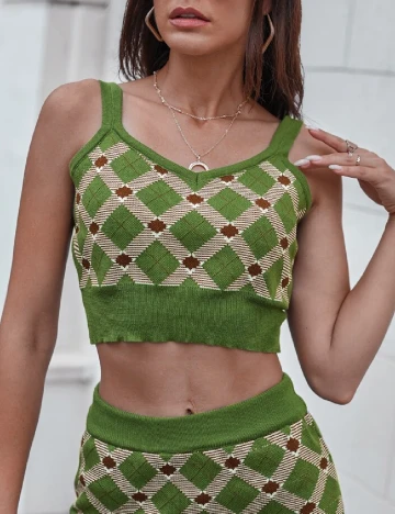 Top SHEIN, verde