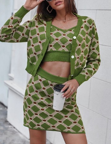 Top SHEIN, verde