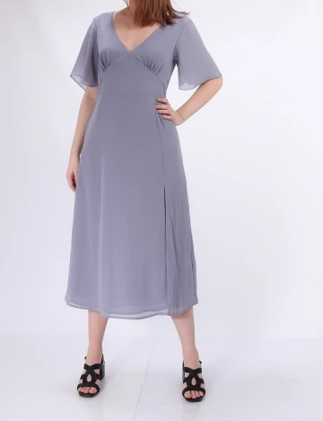 Rochie medie BUBBLEROOM, mov