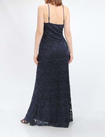 Rochie lunga Goddiva, bleumarin