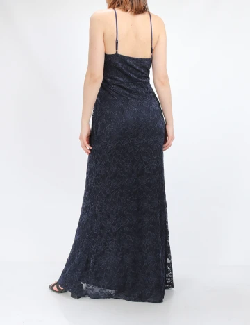Rochie lunga Goddiva, bleumarin