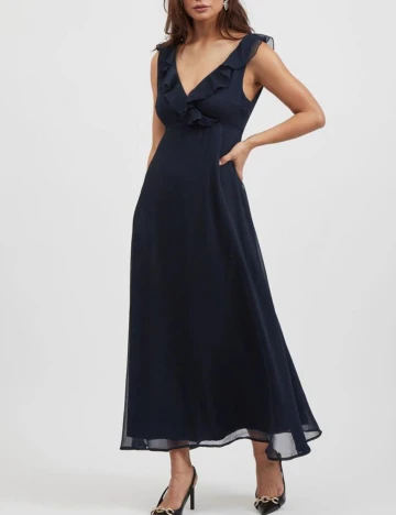 Rochie Lunga Vila, bleumarin