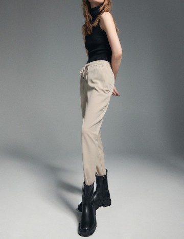 Pantaloni Reserved, crem