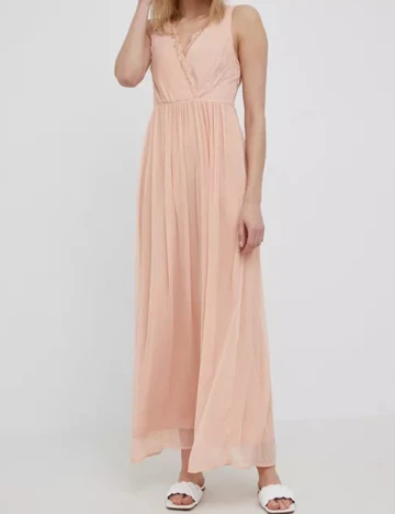 Rochie lunga Vila, piersica