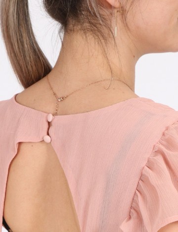 Rochie Vila, roz pudra