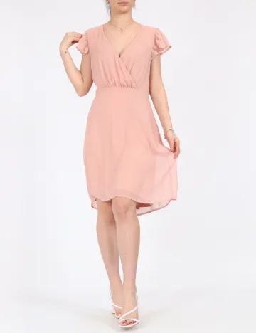 Rochie Vila, roz pudra