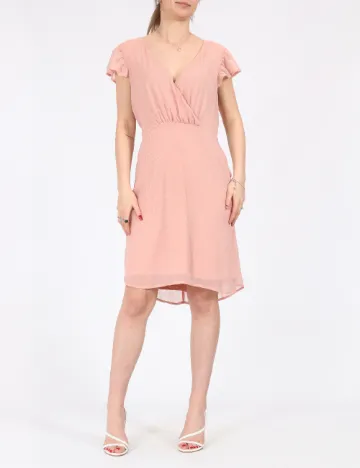 Rochie Vila, roz pudra