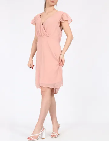 Rochie Vila, roz pudra
