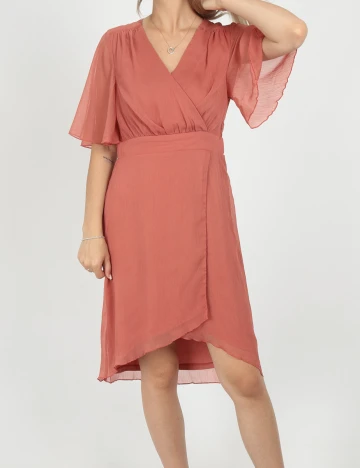 Rochie scurta Vila, somon