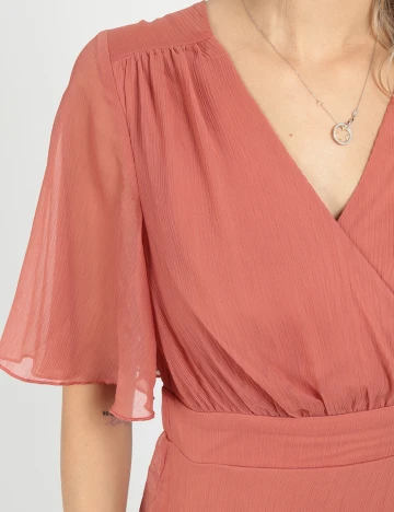 Rochie scurta Vila, somon