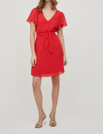Rochie scurta Vila, rosu, 34