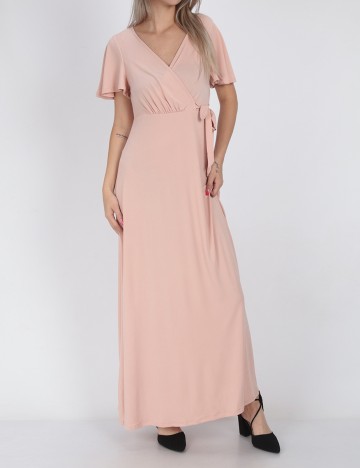 Rochie lunga Vila, roz, M