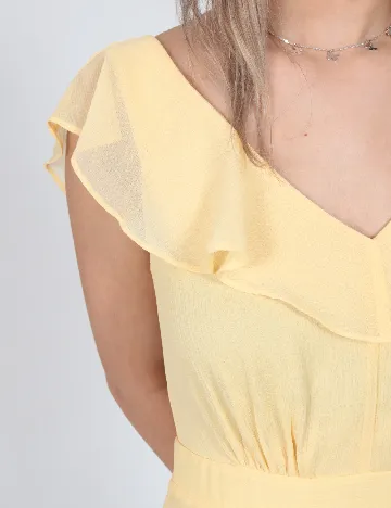 Rochie scurta Vila, galben