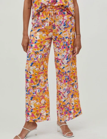 Pantaloni Vila, mix culori
