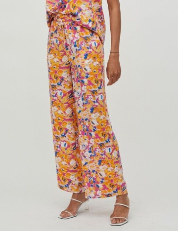 Pantaloni Vila, mix culori