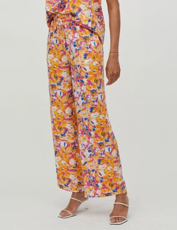 Pantaloni Vila, mix culori